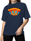 Officially Licensed Super Pretzel Classic Logo Design Women's T-shirt