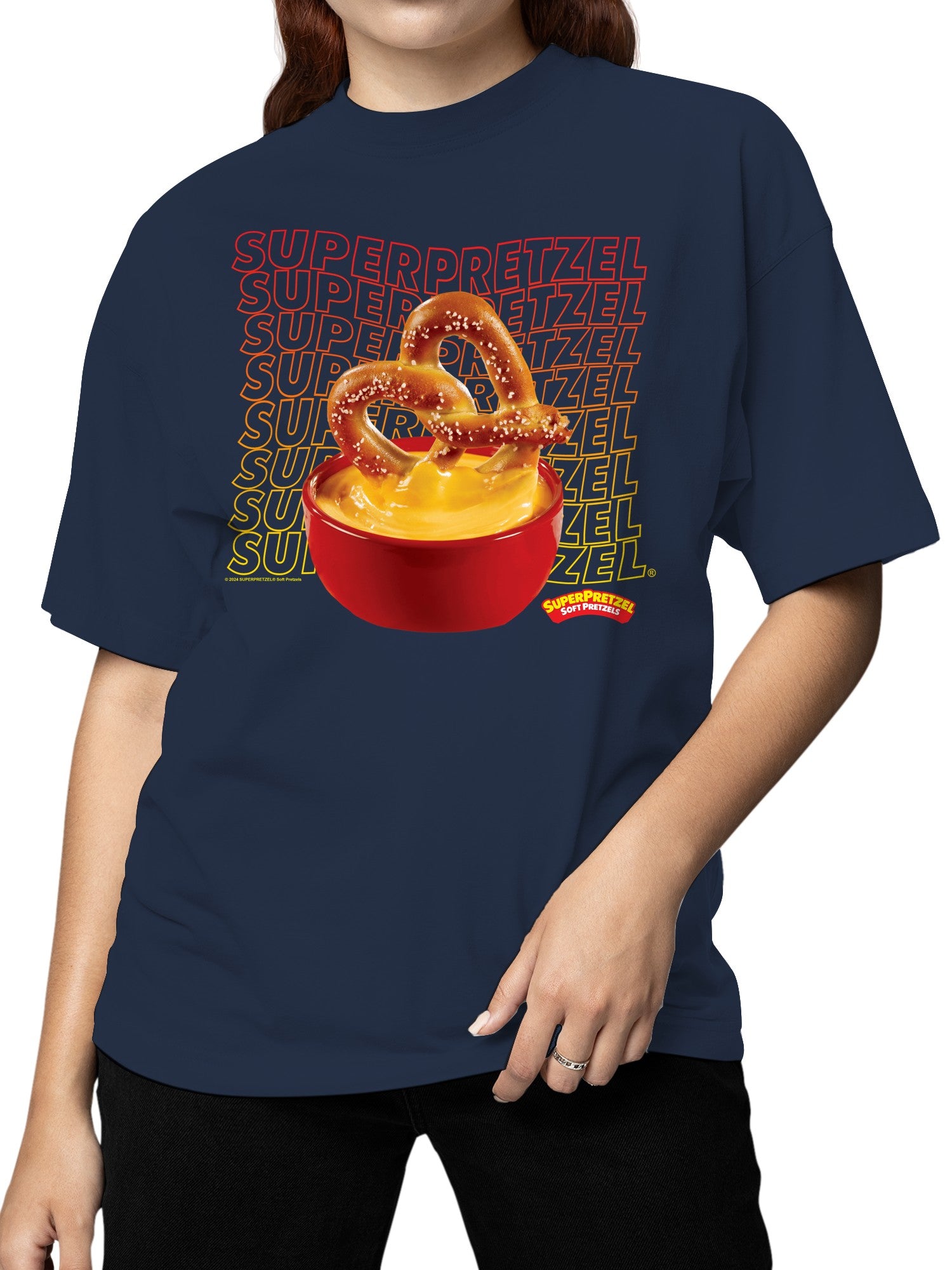 Officially Licensed Super Pretzel Delicious Pretzel Cheese Delight Women's T-shirt