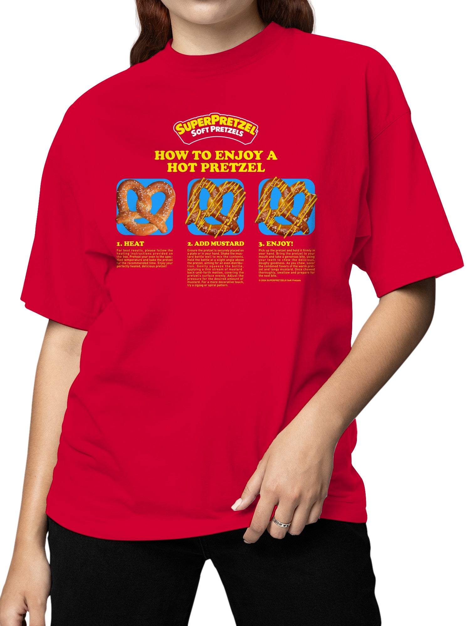 Officially Licensed Super Pretzel Hot Pretzel Enjoyment Women's T-shirt