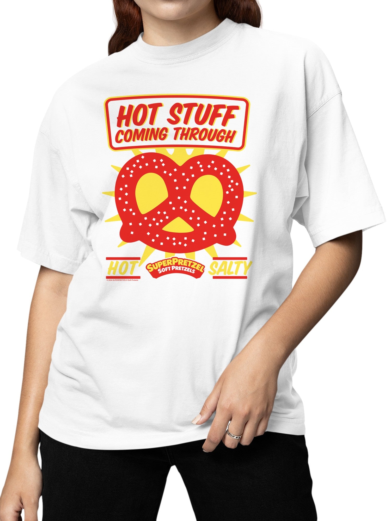 Officially Licensed Super Pretzel Hot Stuff Pretzel Design Women's T-shirt