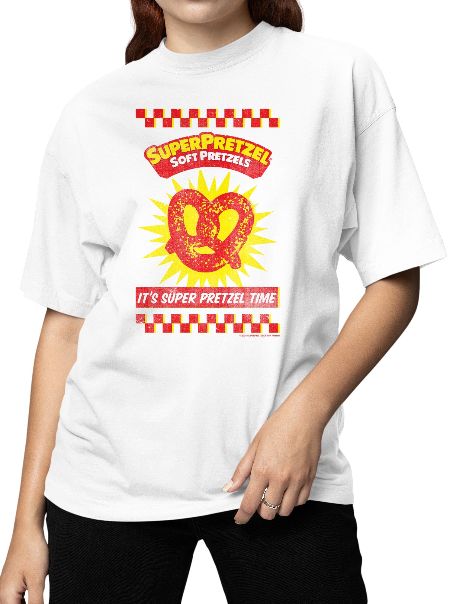 Officially Licensed Super Pretzel Soft Pretzel Delight Women's T-shirt