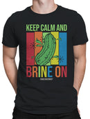 Officially Licensed Van Holten’s Pickles Keep Calm and Brine On Men's T-shirt