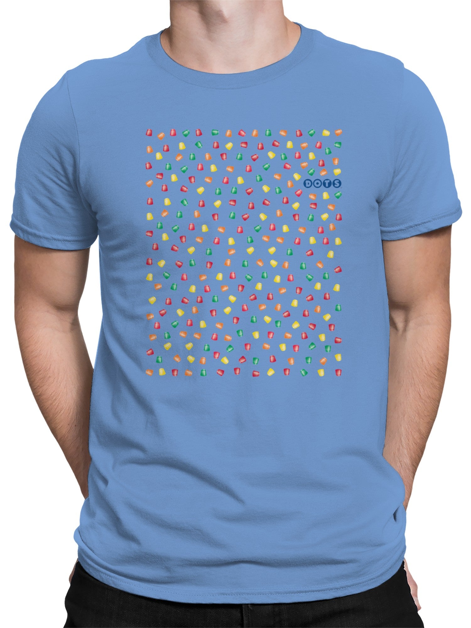 Officially Licensed Dots Candy Colorful Pattern Design Men's T-shirt