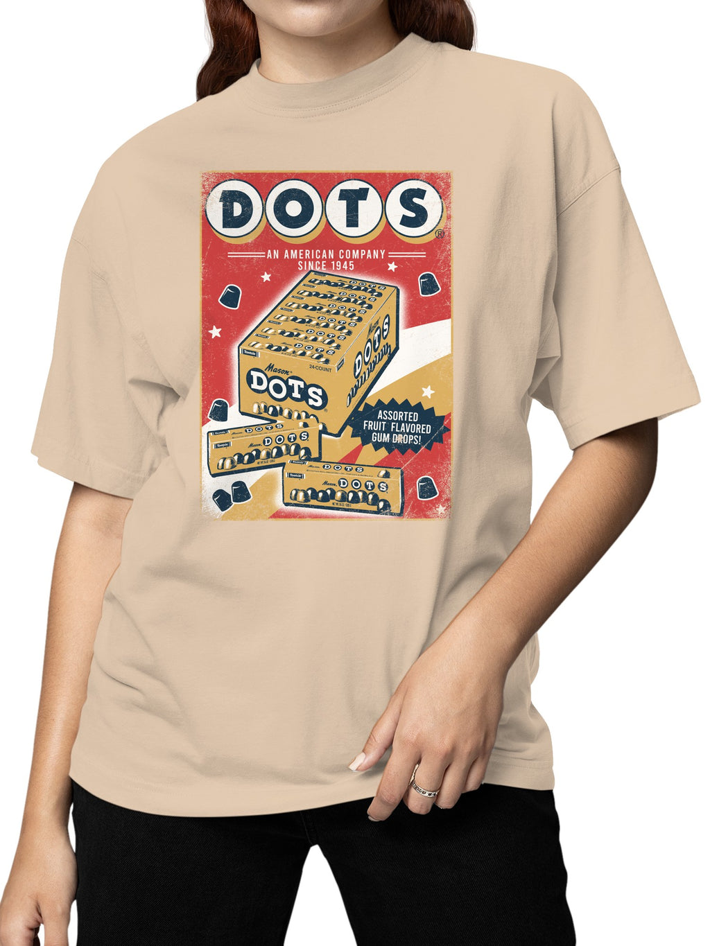 Officially Licensed Dots Vintage Candy Box 1945 Women's T-shirt