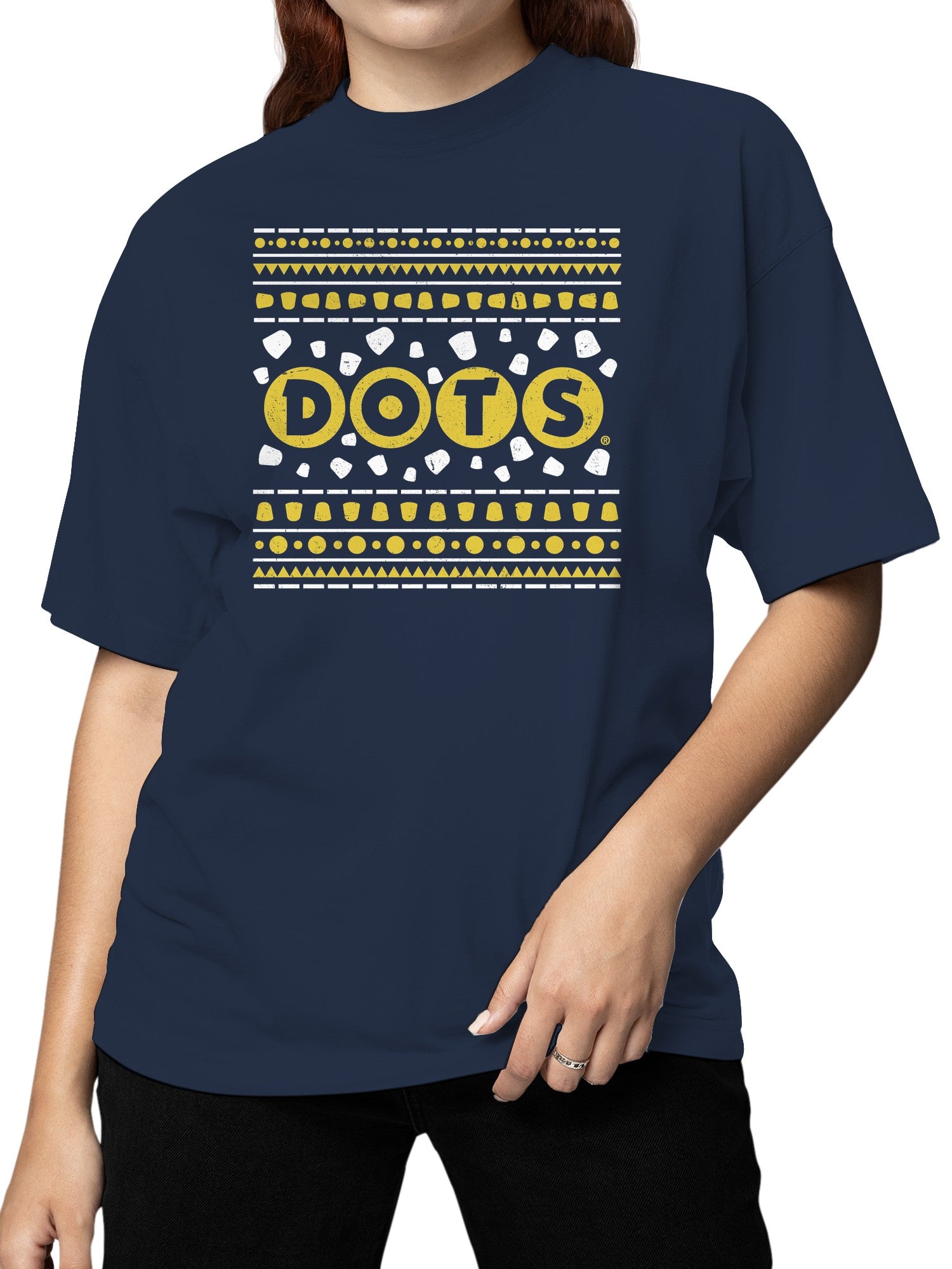 Officially Licensed Dots Retro Pattern Art Print Women's T-shirt