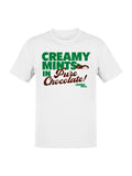 Officially Licensed Junior Mints Creamy Mints in Pure Chocolate Men's T-shirt