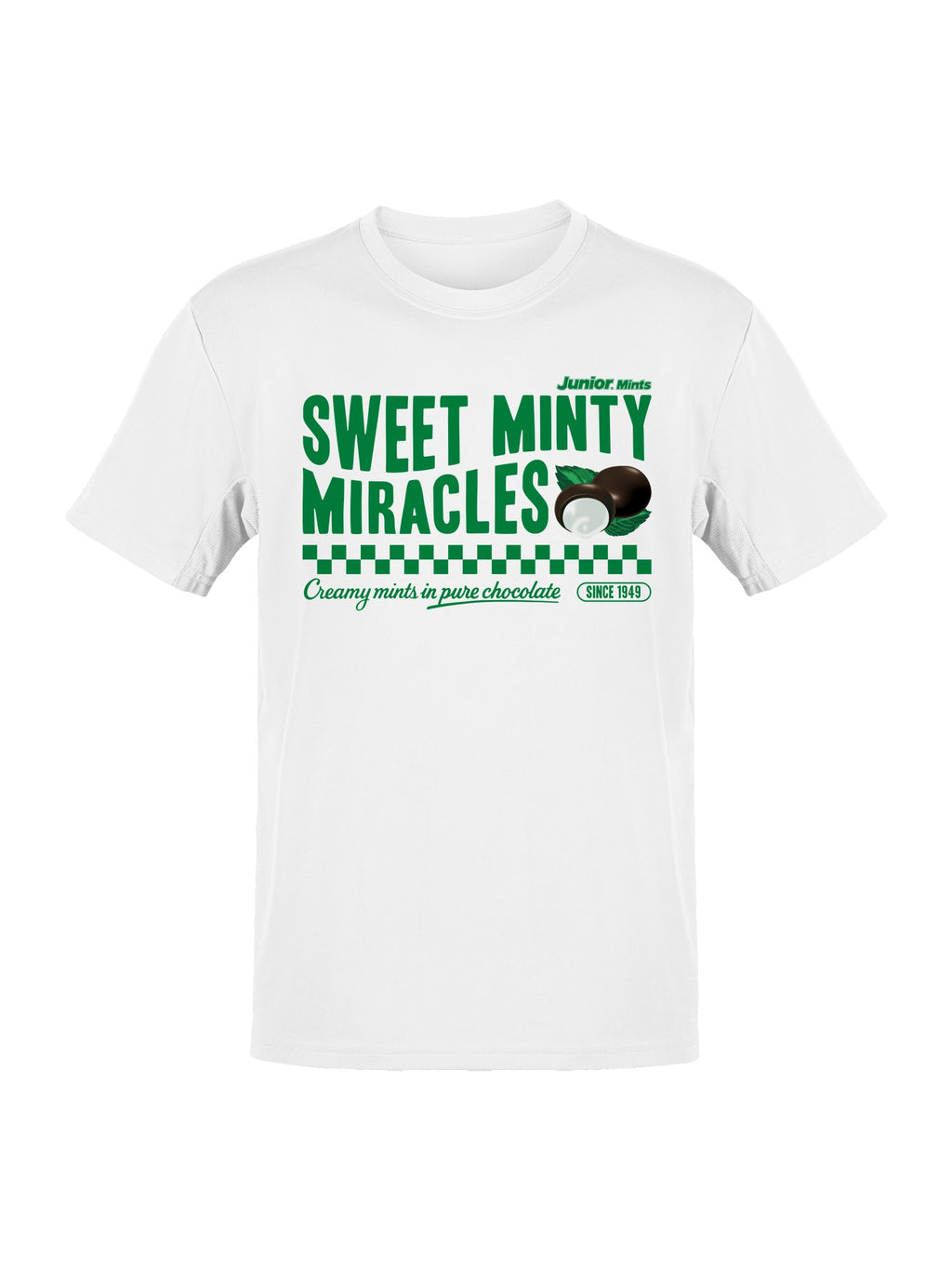 Officially Licensed Junior Mints Sweet Minty Miracles Design Men's T-shirt