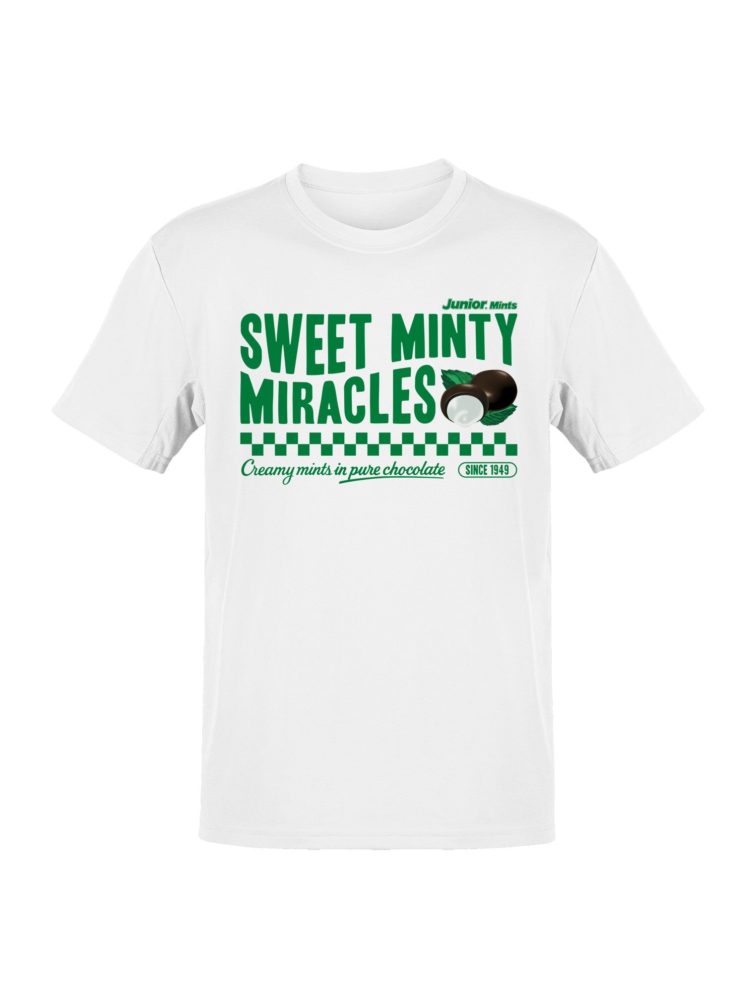 Officially Licensed Junior Mints Sweet Minty Miracles Design Men's T-shirt