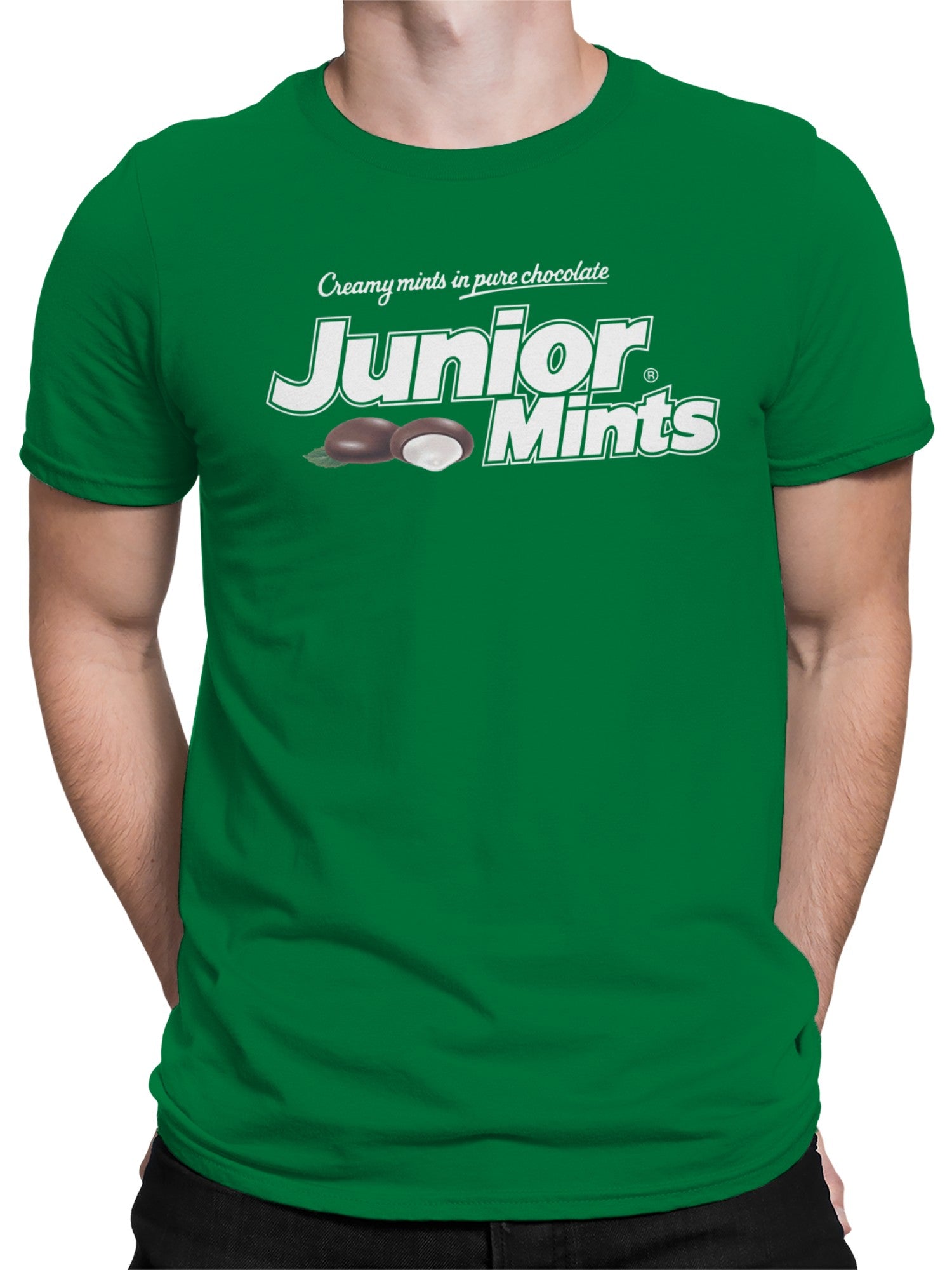 Officially Licensed Junior Mints Creamy Chocolate Mint Delight Men's T-shirt