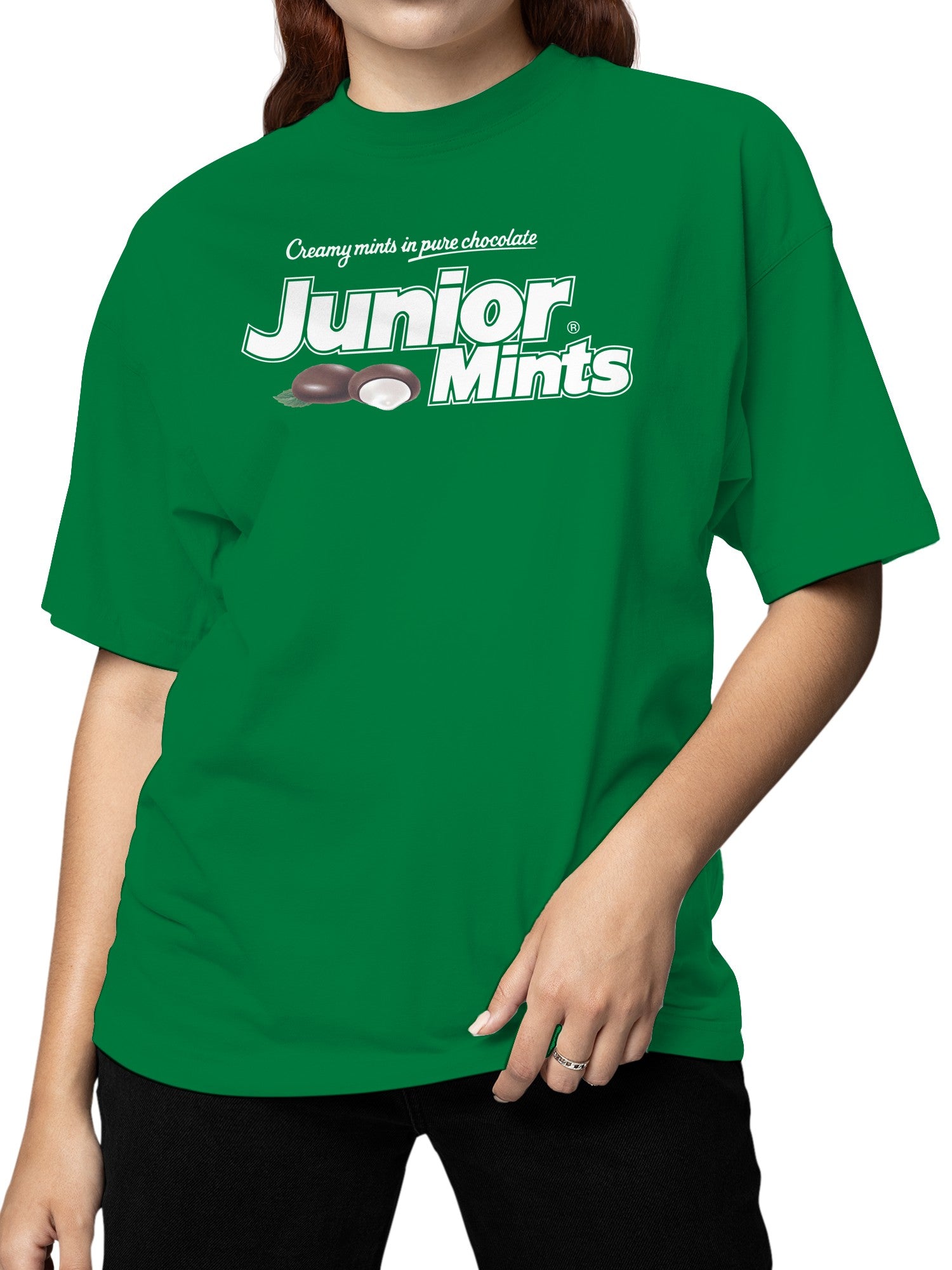 Officially Licensed Junior Mints Creamy Chocolate Mint Delight Women's T-shirt