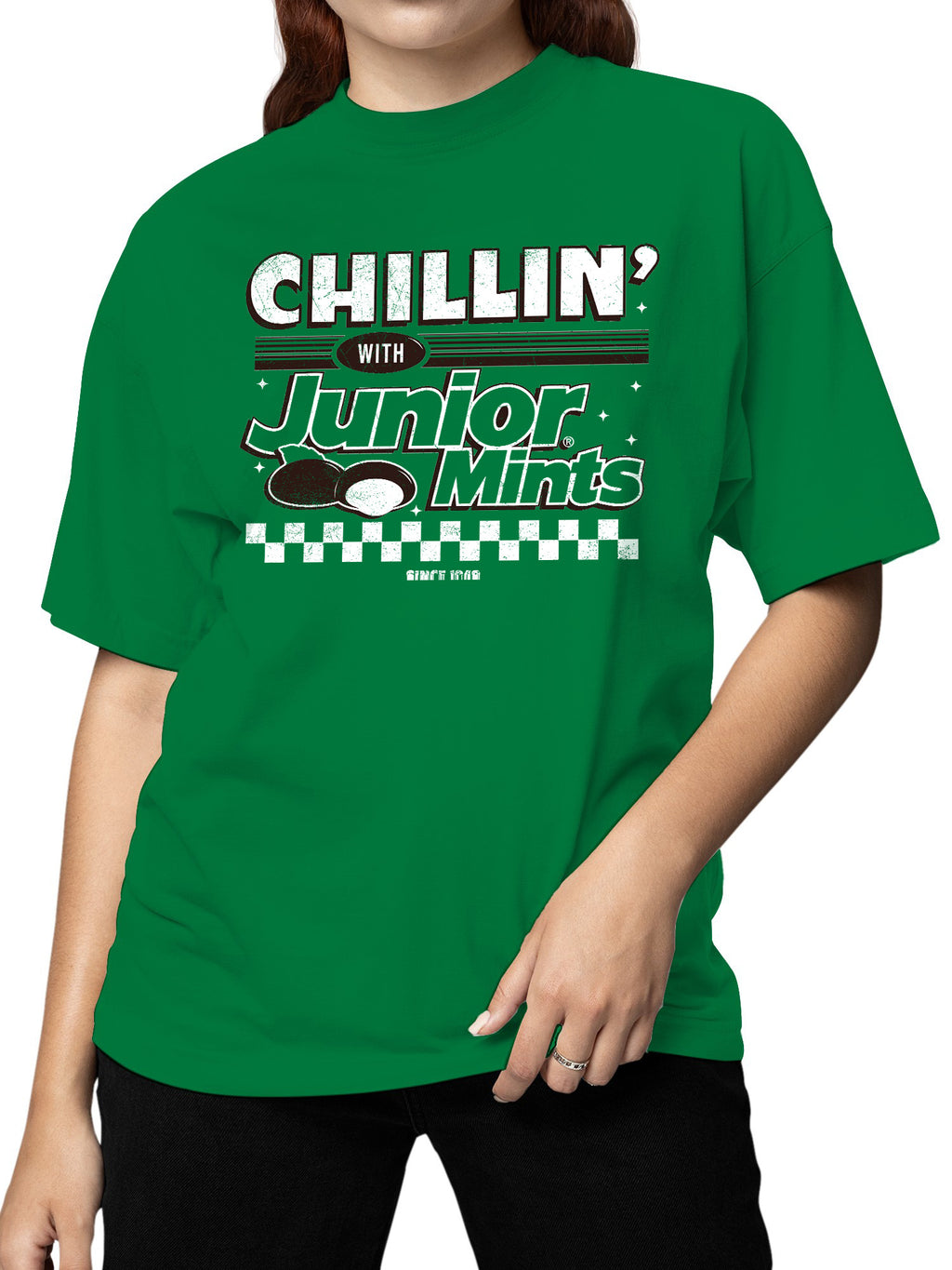 Officially Licensed Junior Mints Retro Chillin' Mints Women's T-shirt