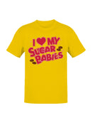 Officially Licensed Sugar Babies I Love My Sugar Babies Candy Men's T-shirt