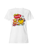 Officially Licensed Coca Cola Retro Coke Pop Fizz Refresh Women's T-shirt