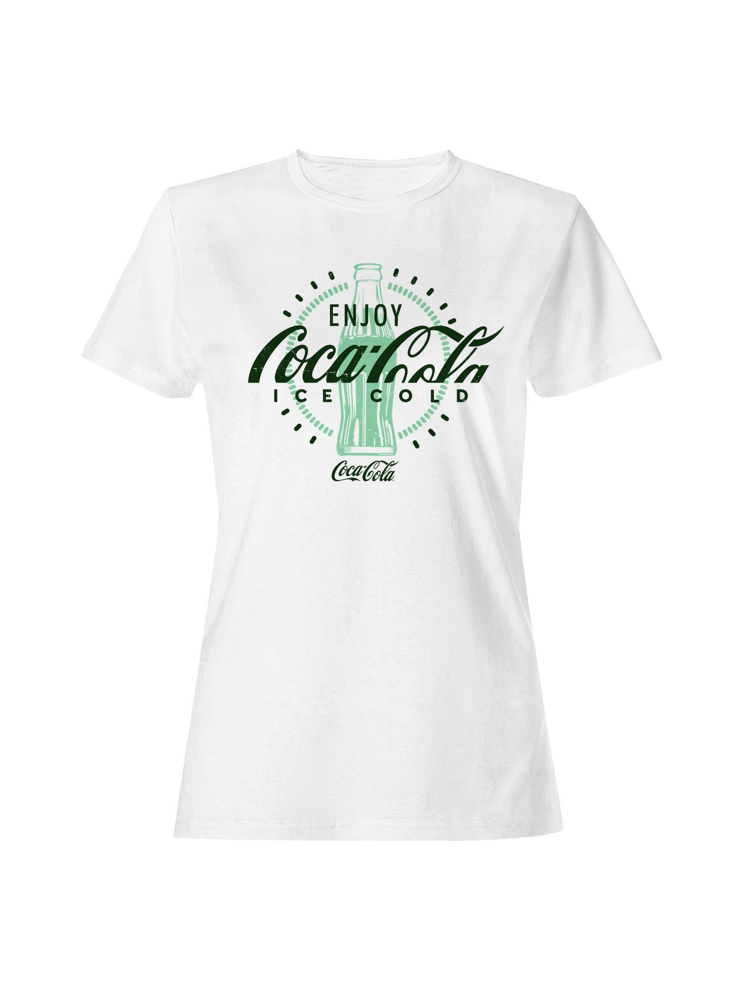 Officially Licensed Coca Cola Enjoy Ice Cold Bottle Women's T-shirt