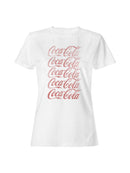 Officially Licensed Coca Cola Vintage Logo Design Women's T-shirt