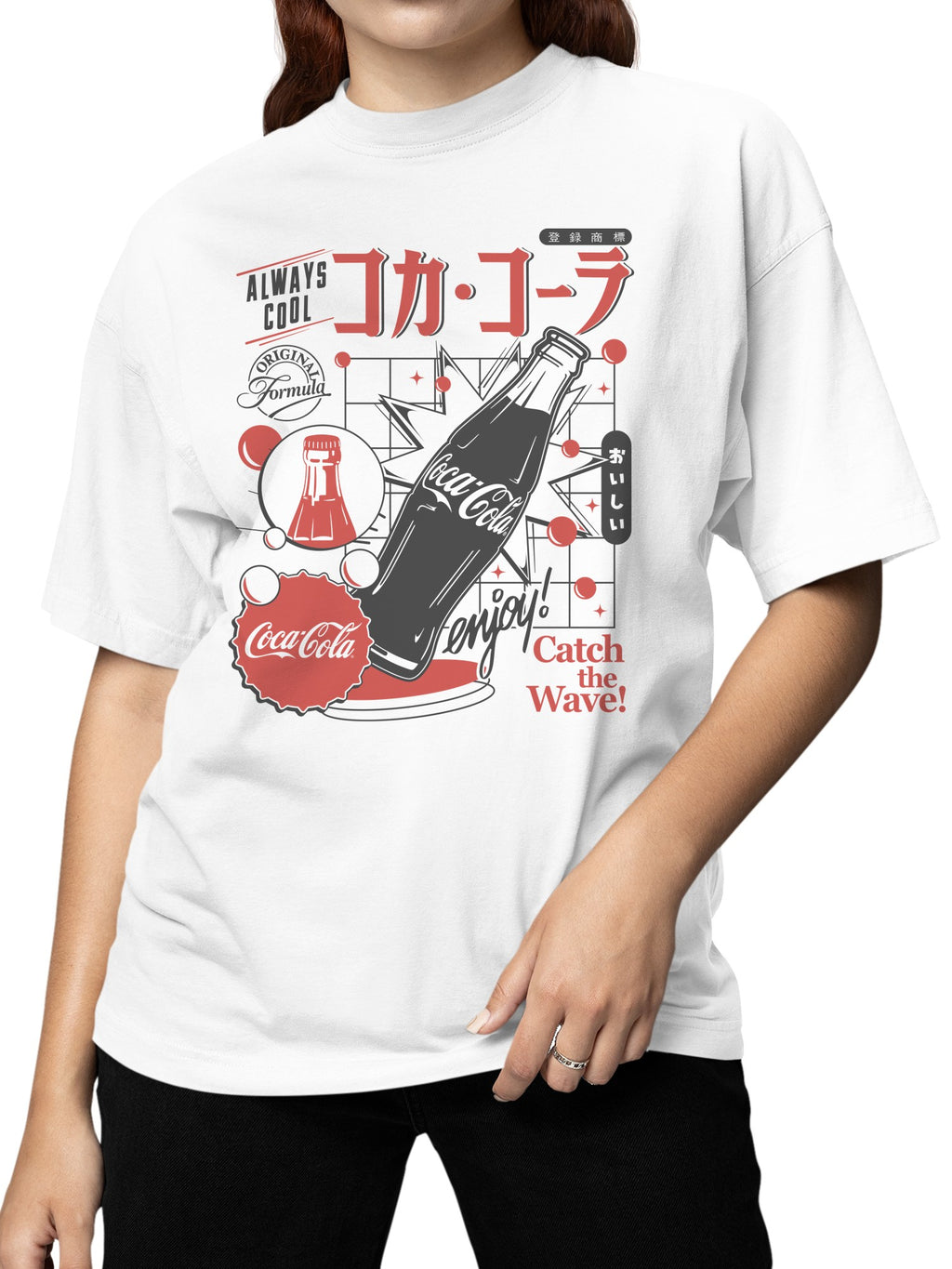 Officially Licensed Coca Cola Retro Enjoy Graphic Women's T-shirt