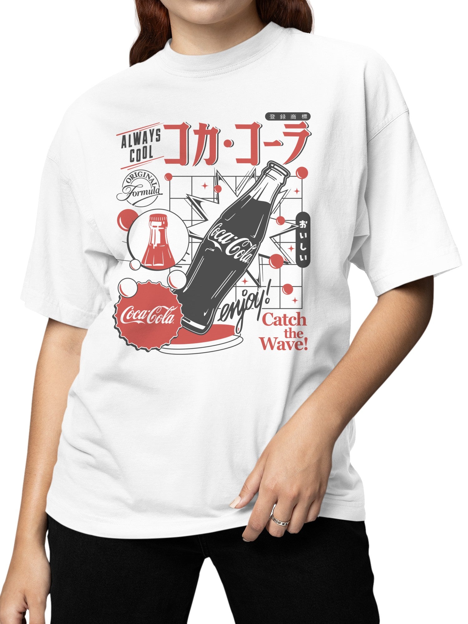 Officially Licensed Coca Cola Retro Enjoy Graphic Women's T-shirt