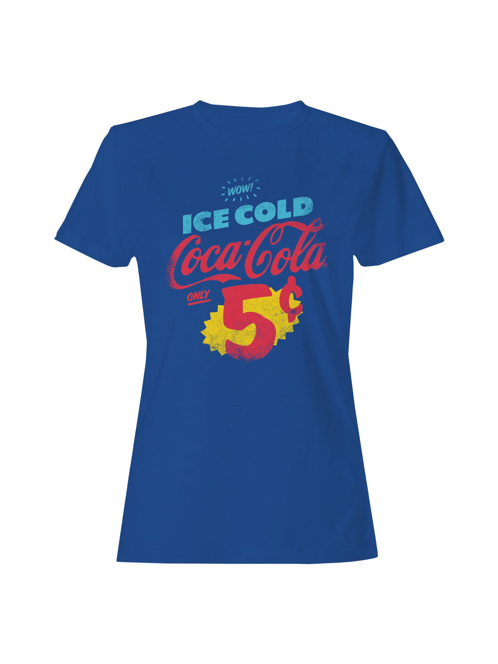 Officially Licensed Coca Cola Vintage Ice Cold Coke 5¢ Women's T-shirt