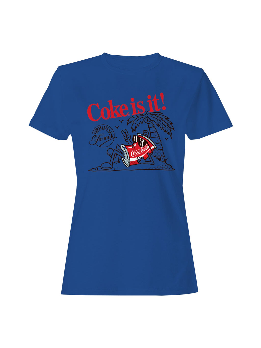 Officially Licensed Coca Cola Coke is It! Vintage Beach Vibes Women's T-shirt