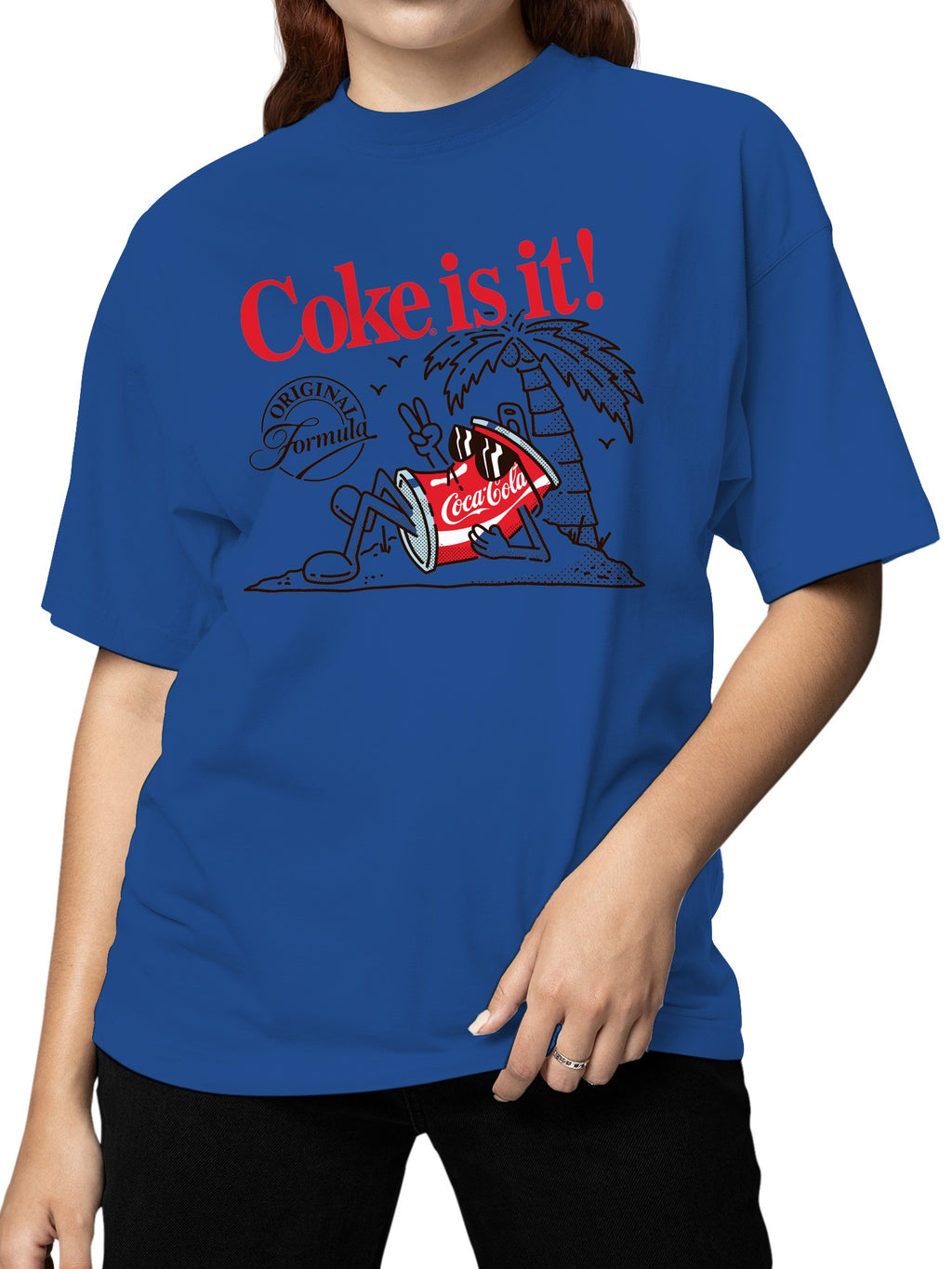 Officially Licensed Coca Cola Coke is It! Vintage Beach Vibes Women's T-shirt