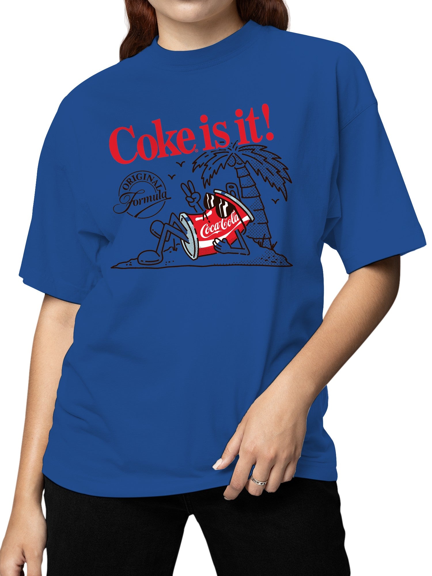 Officially Licensed Coca Cola Coke is It! Vintage Beach Vibes Women's T-shirt