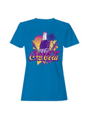 Officially Licensed Coca Cola Retro Coke : Neon Vibes Women's T-shirt