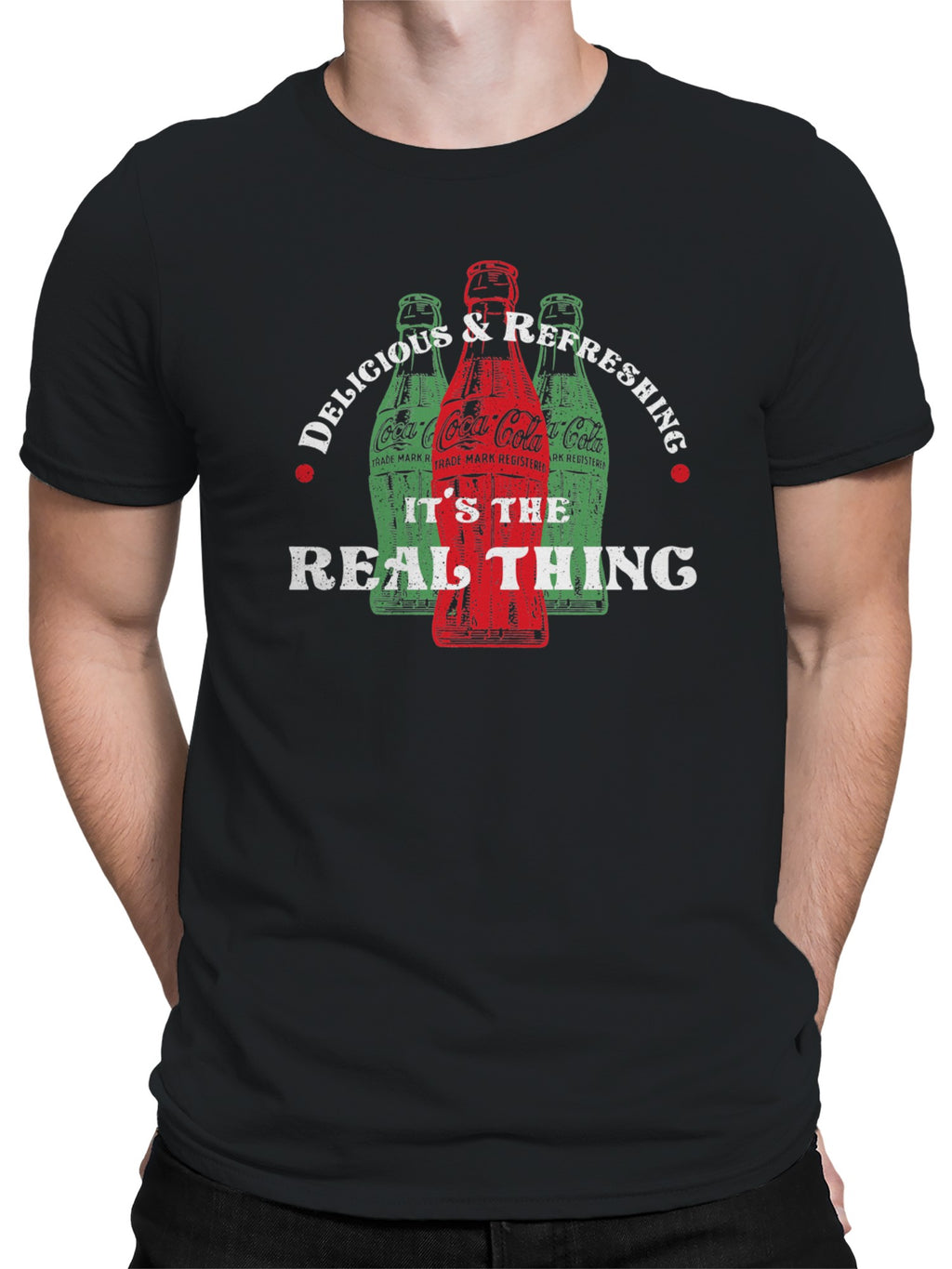 Officially Licensed Coca Cola Iconic Vintage Design Men's T-shirt