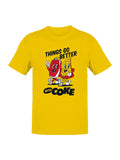 Officially Licensed Coca Cola Better With Coke  Men's T-shirt