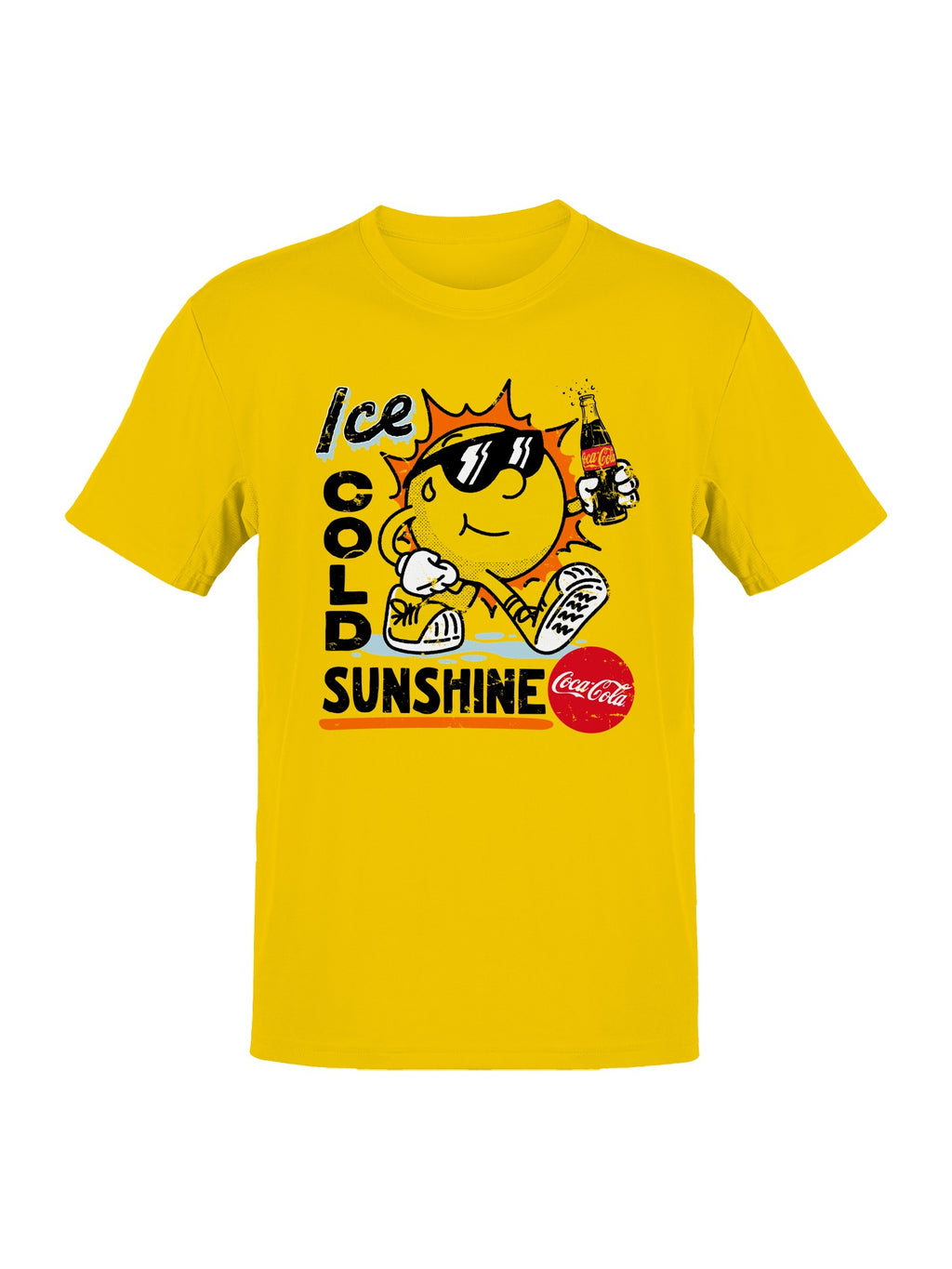 Officially Licensed Coca Cola Ice Cold Sunshine Fun Men's T-shirt