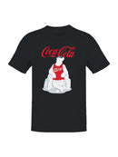 Officially Licensed Coca Cola Cool Polar Bear Design Men's T-shirt