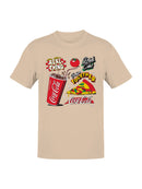 Officially Licensed Coca Cola Perfect Together: Coke & Pizza Men's T-shirt
