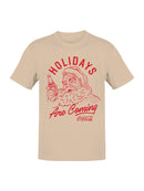 Officially Licensed Coca Cola Holidays Are Coming Santa Graphic Men's T-shirt