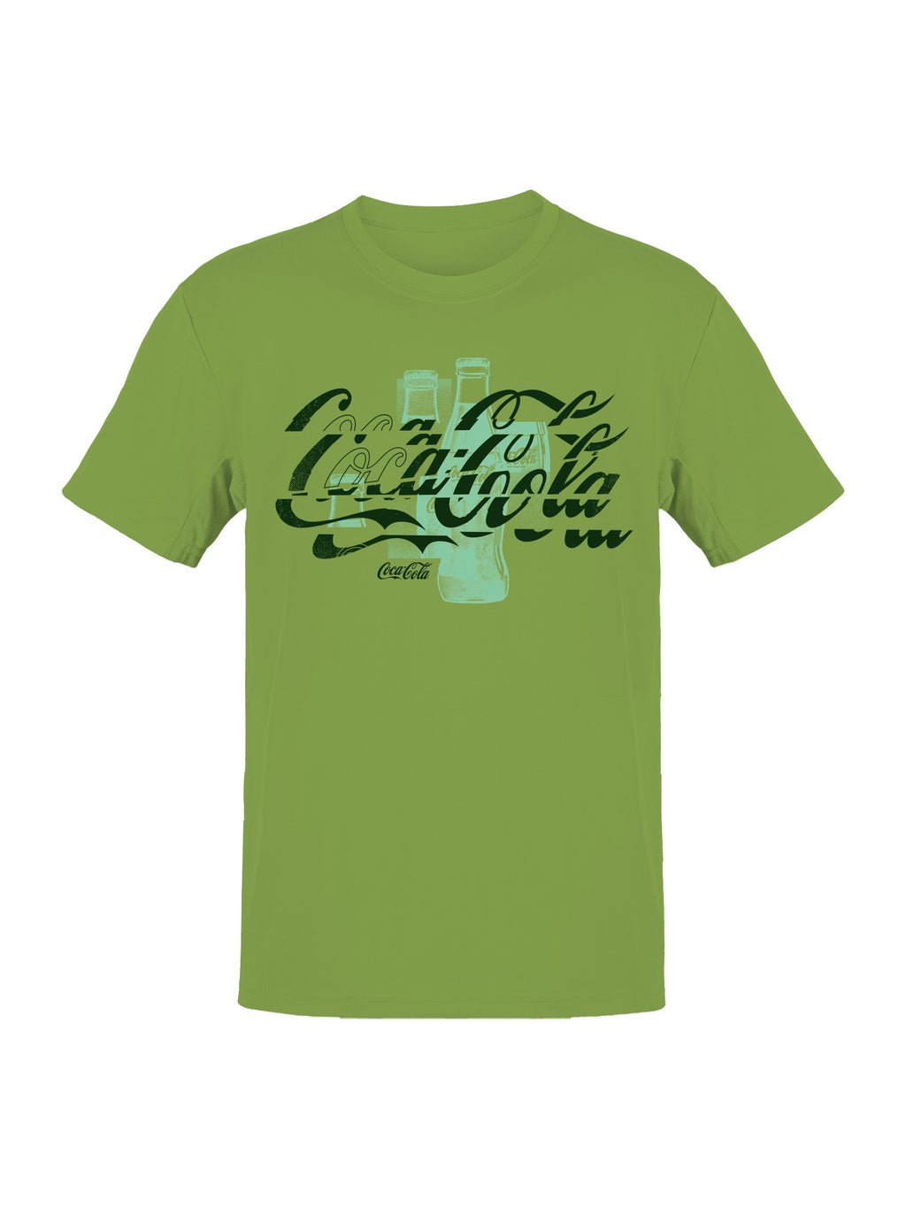 Officially Licensed Coca Cola Classic Coke Bottle Design Men's T-shirt
