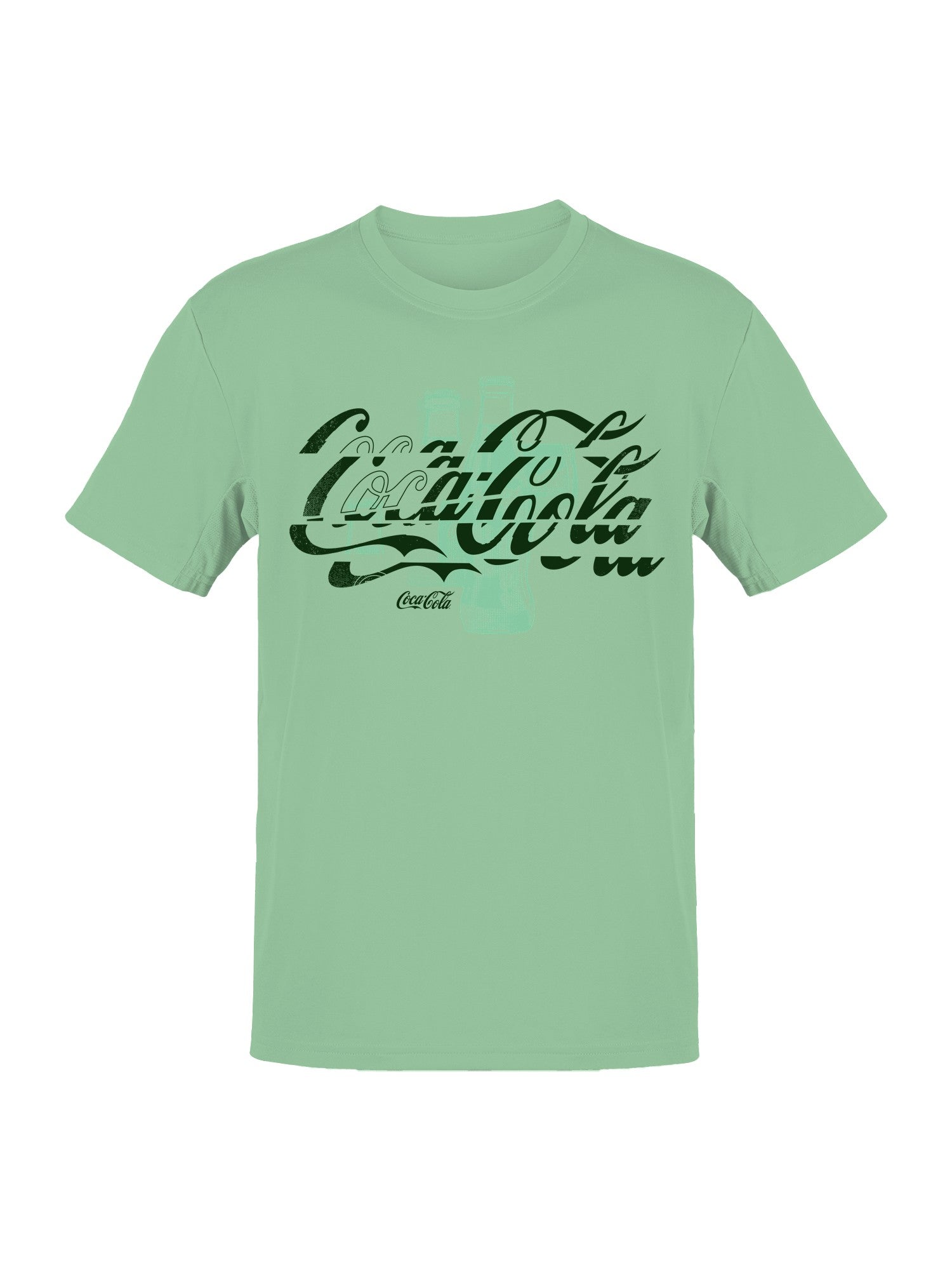 Officially Licensed Coca Cola Classic Coke Bottle Design Men's T-shirt