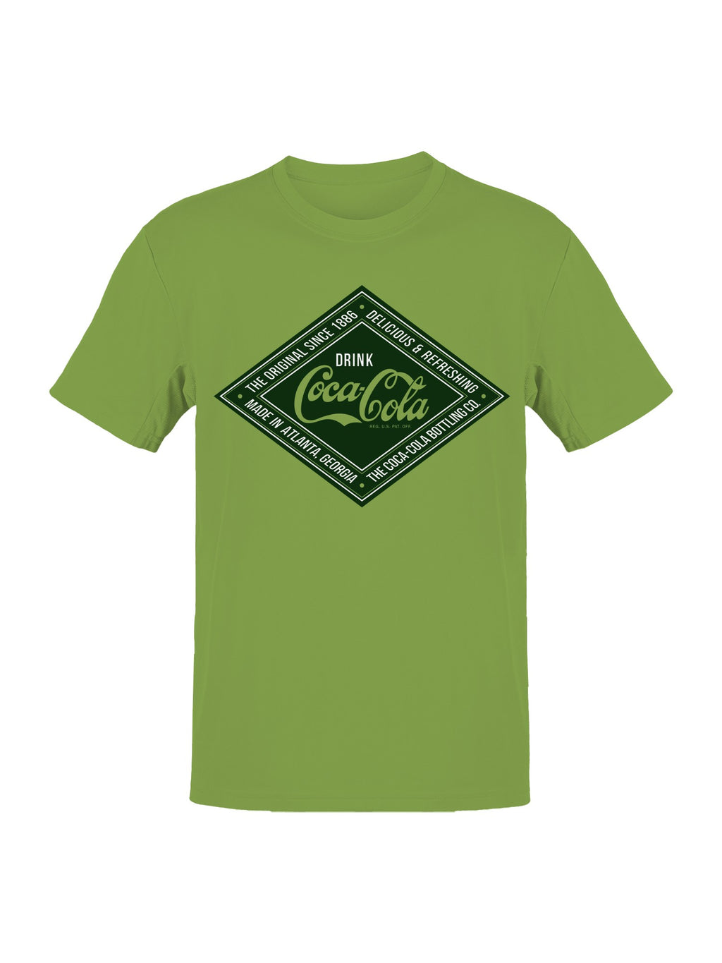 Officially Licensed Coca Cola Vintage Refreshment Logo Men's T-shirt