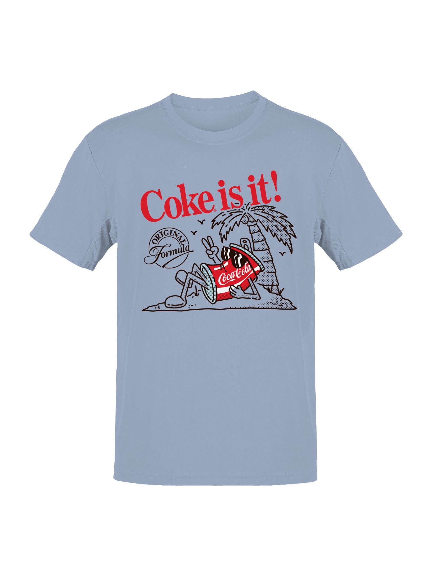 Officially Licensed Coca Cola Coke is It! Vintage Beach Vibes Men's T-shirt