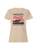 Officially Licensed Coca Cola World Tour Graphic Art Women's T-shirt