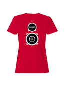 Officially Licensed Coca Cola Music Speaker Design Women's T-shirt