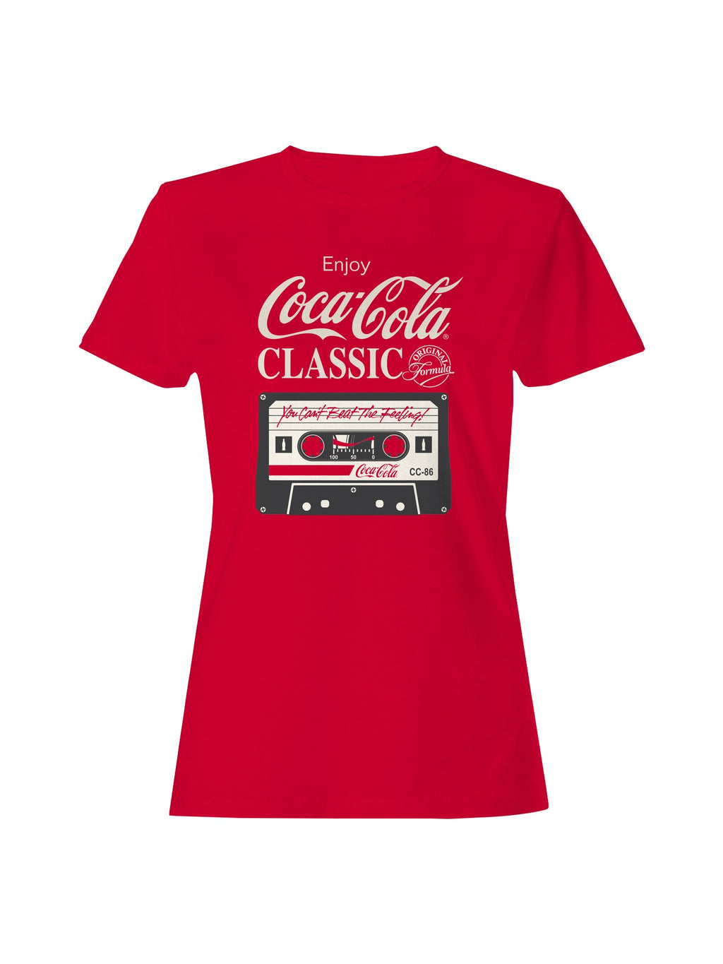 Officially Licensed Coca Cola Enjoy Classic Cassette Women's T-shirt