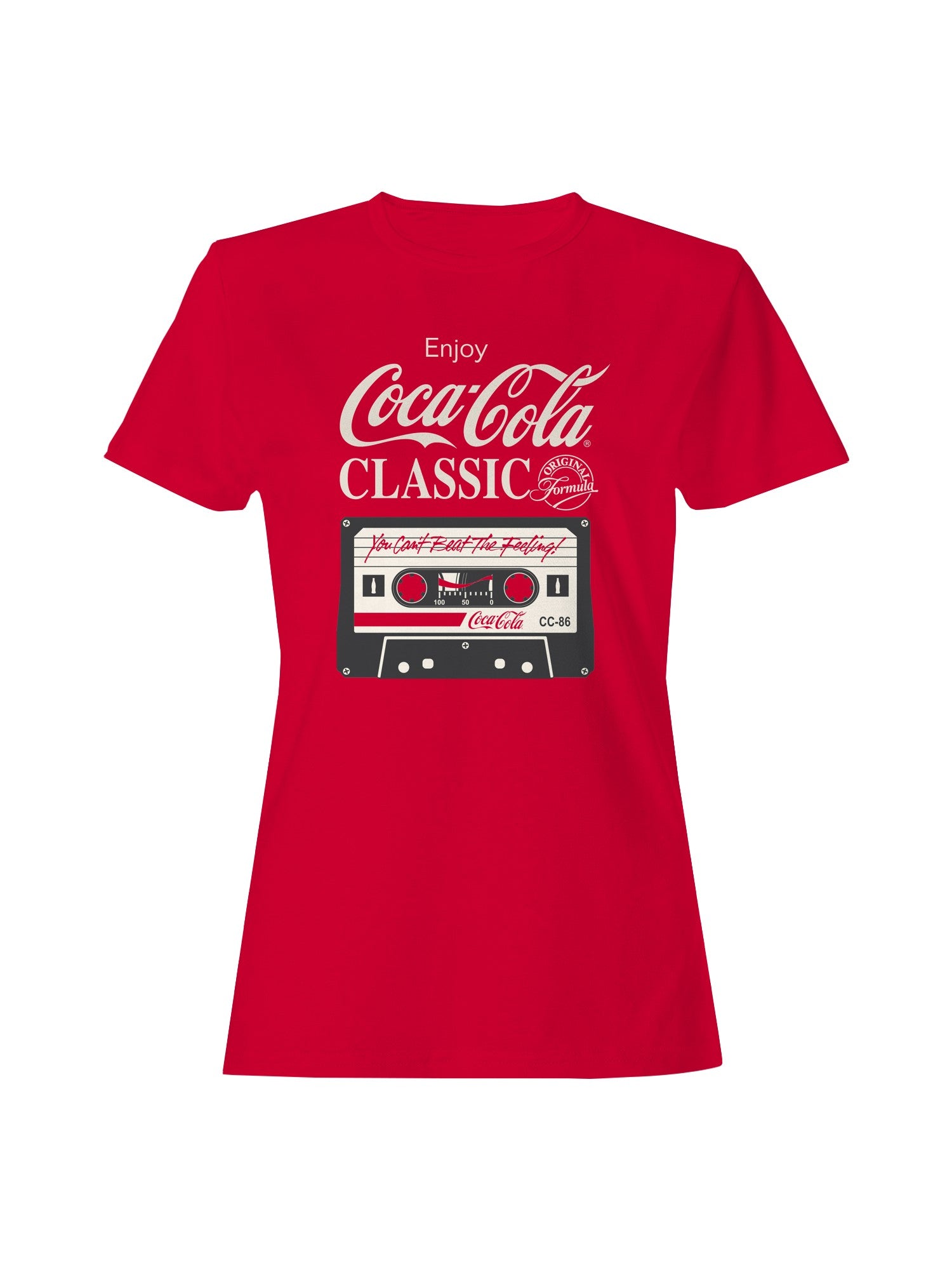 Officially Licensed Coca Cola Enjoy Classic Cassette Women's T-shirt
