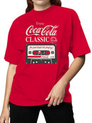 Officially Licensed Coca Cola Enjoy Classic Cassette Women's T-shirt