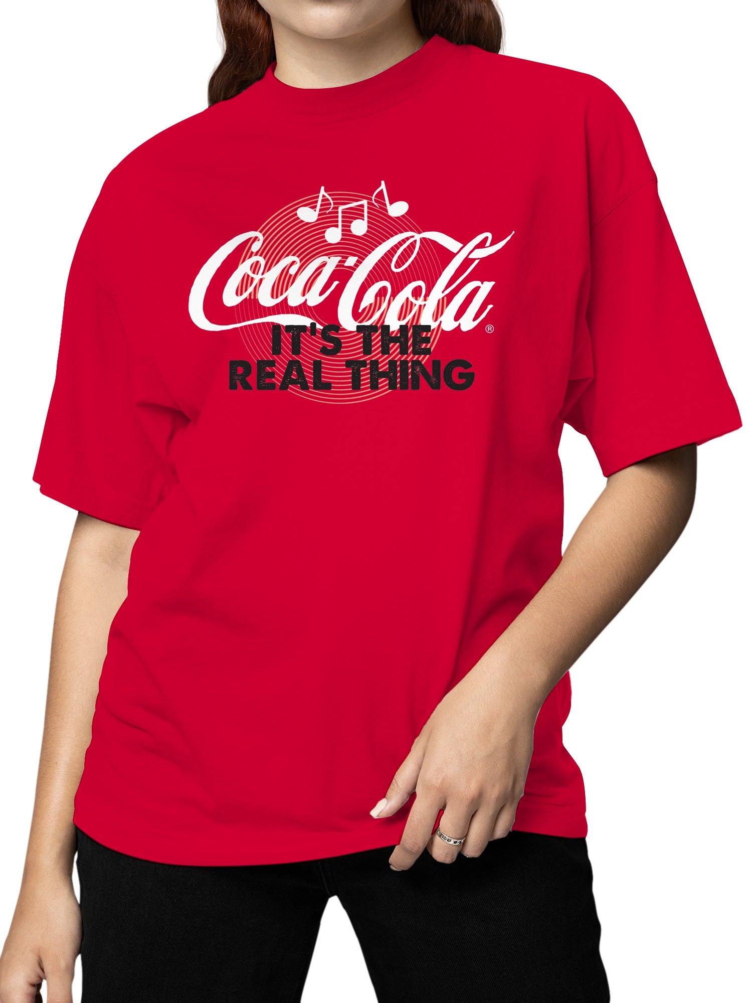 Officially Licensed Coca Cola Music: It's the Real Thing Women's T-shirt