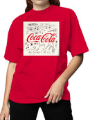 Officially Licensed Coca Cola Musical Icon Art Women's T-shirt
