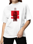 Officially Licensed Coca Cola Classic Bottle Art Women's T-shirt