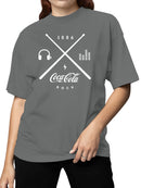 Officially Licensed Coca Cola Rock Music 1886 Women's T-shirt