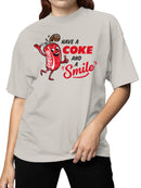 Officially Licensed Coca Cola Have a Coke and Smile Women's T-shirt