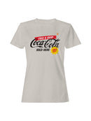 Officially Licensed Coca Cola Cold & Crisp Sign Women's T-shirt