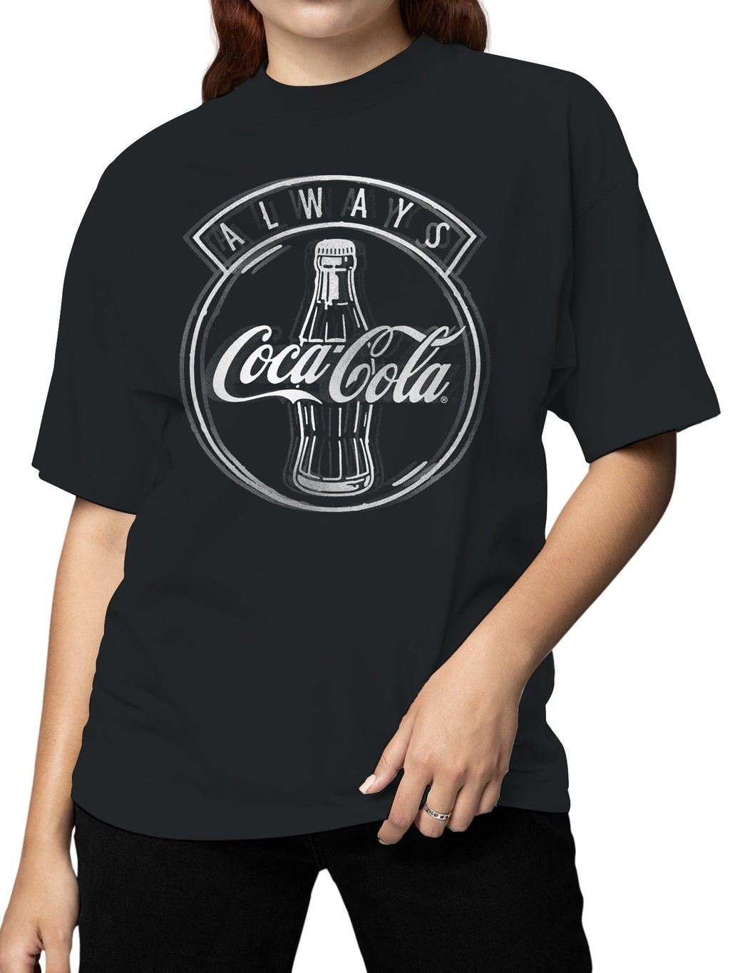 Officially Licensed Coca Cola Iconic Coke Always Women's T-shirt