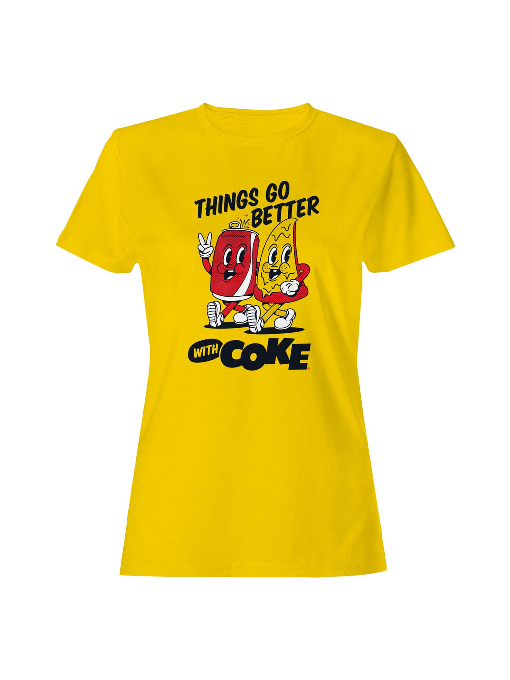 Officially Licensed Coca Cola Better With Coke  Women's T-shirt