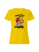 Officially Licensed Coca Cola Better With Coke  Women's T-shirt